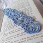 Blue Tatted Lace Bookmark