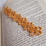 Gold Bookmark In Tatted Lace